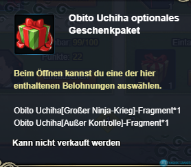 Obito Uchiha optionales Geschenkpaket